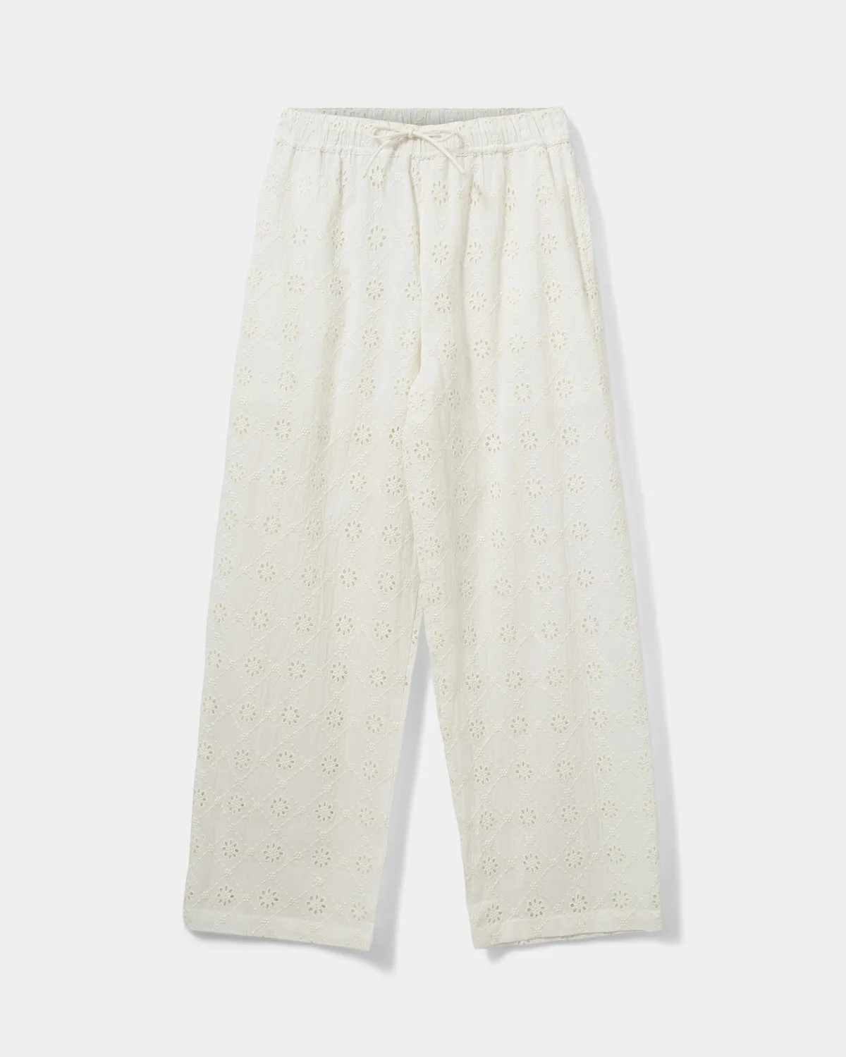 ABIGALESY TROUSERS - Snow white