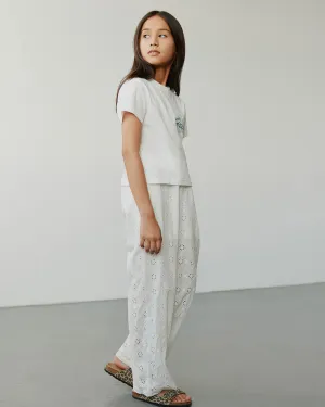 ABIGALESY TROUSERS - Snow white