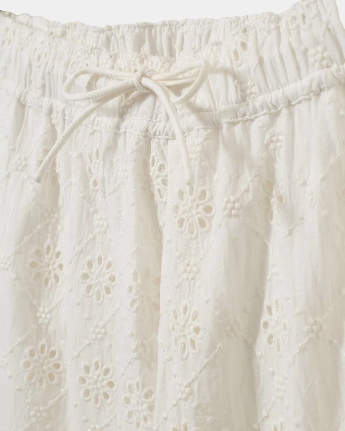 ABIGALESY TROUSERS - Snow white