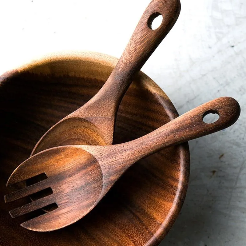 Acacia Spoon and Fork Set