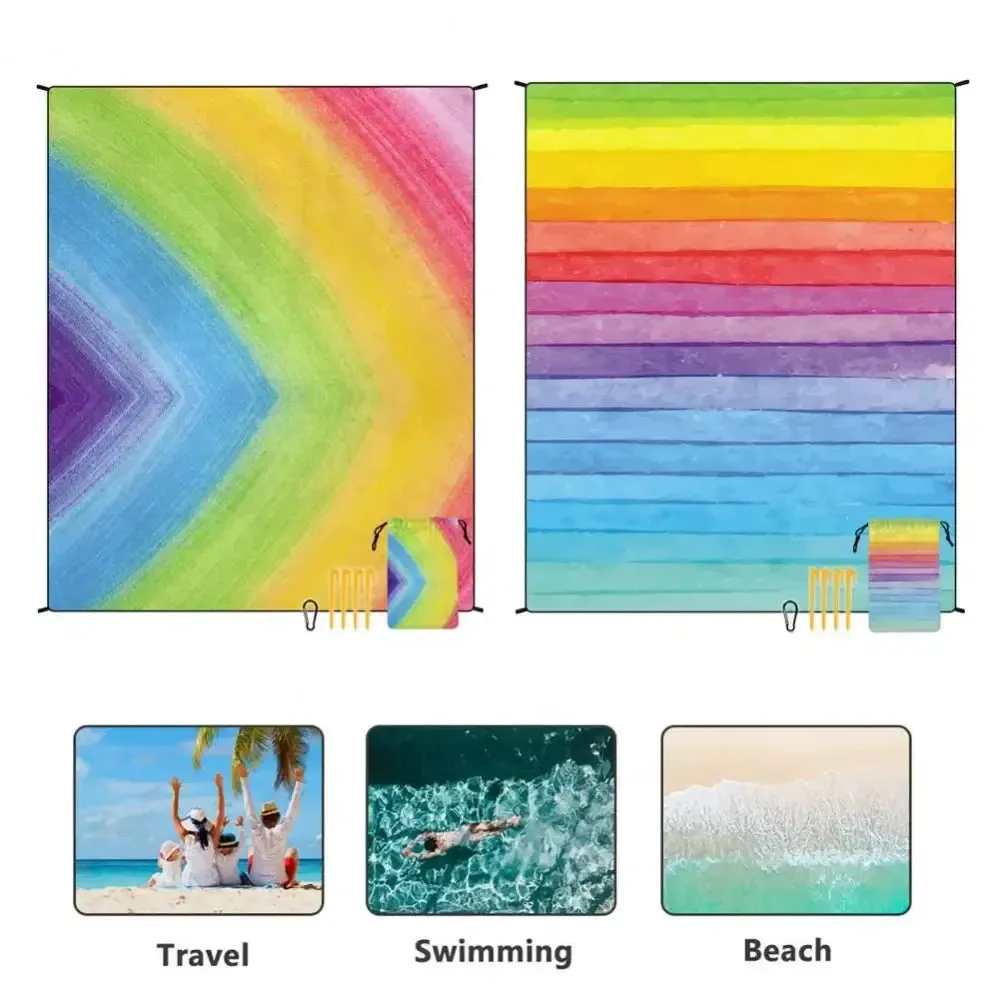 Beach Mat Waterproof Sand-Proof Beach Blanket for Outdoor Picnics
