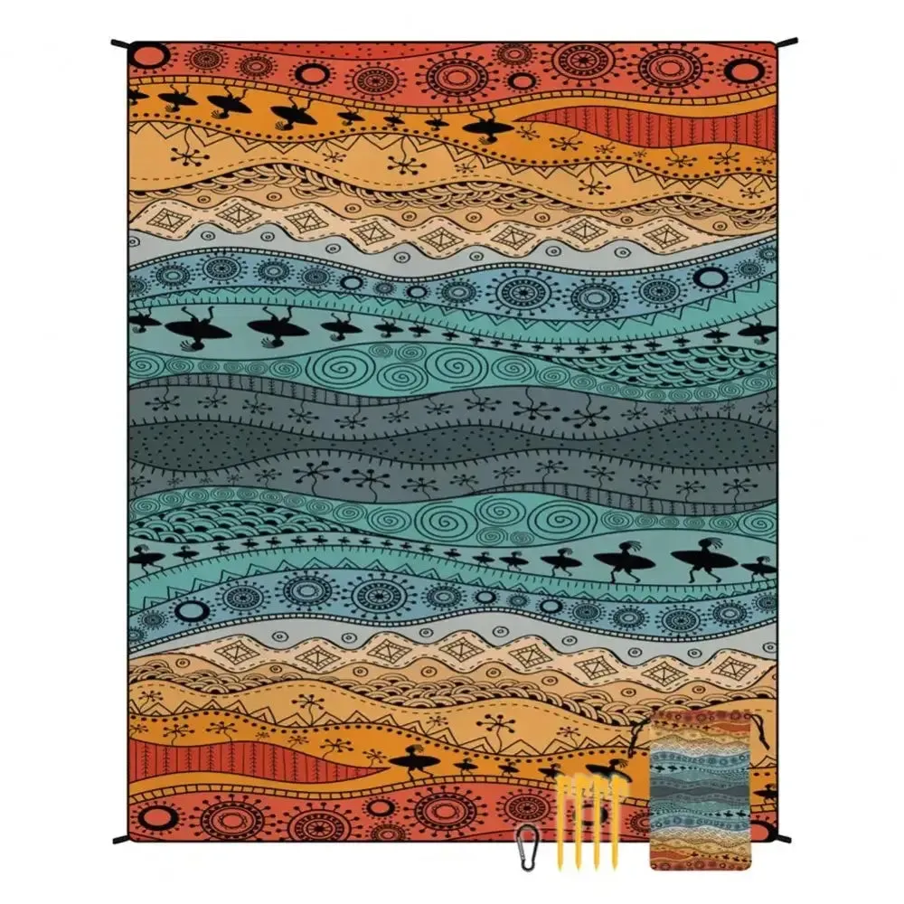 Beach Mat Waterproof Sand-Proof Beach Blanket for Outdoor Picnics