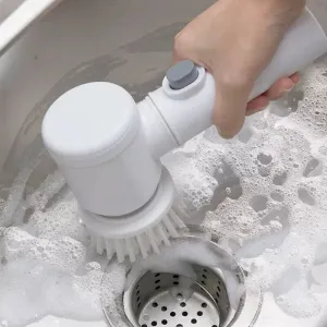 Electric Cleaning Brush for Kitchen Bathroom Wireless Handheld Power Scrubber for Dishes Pots Pans