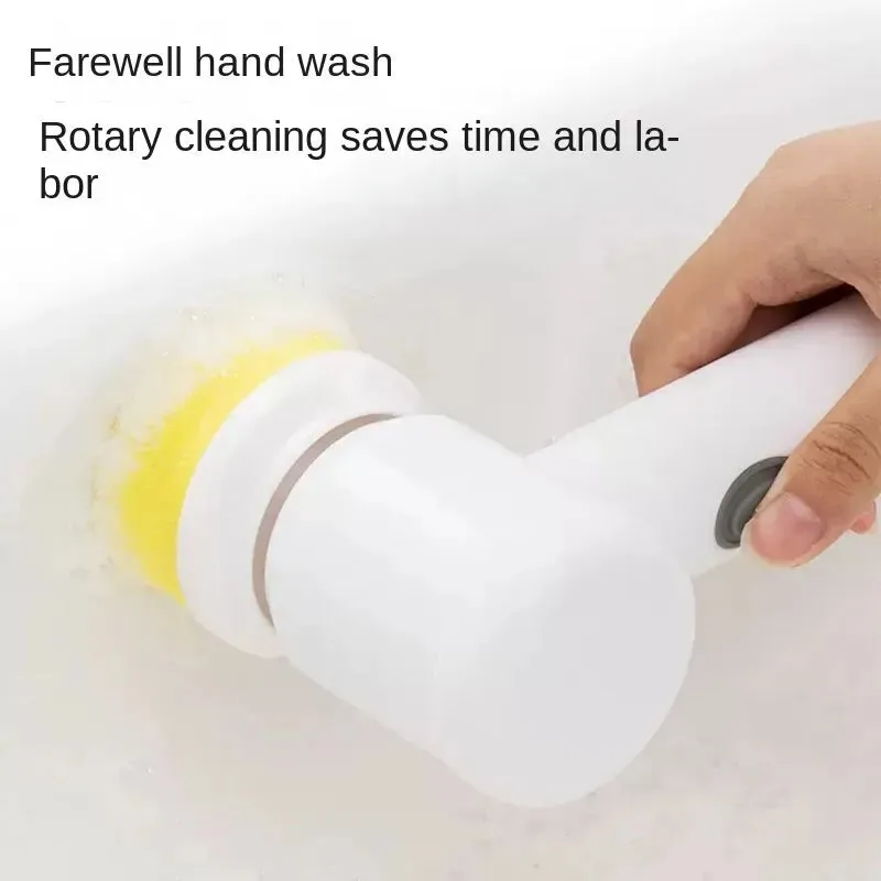 Electric Cleaning Brush for Kitchen Bathroom Wireless Handheld Power Scrubber for Dishes Pots Pans