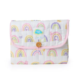 Fancy Fluff Organic Portable Changing Mat - Rainbow Dreams