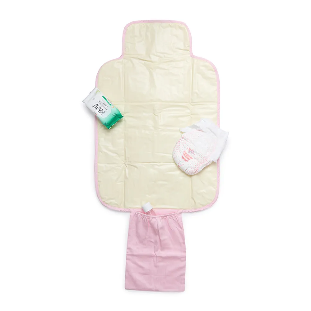 Fancy Fluff Organic Portable Changing Mat - Rainbow Dreams