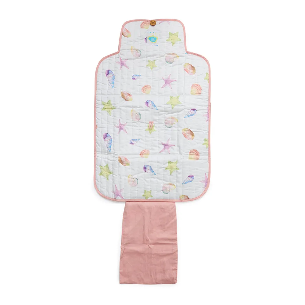 Fancy Fluff Organic Portable Changing Mat- Sea Fantasy