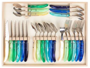Laguiole Claude Dozorme Berlingot Twenty-four Piece Cutlery Set