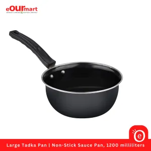 Large Tadka Pan | Non-Stick Sauce Pan, 1.2 Litre