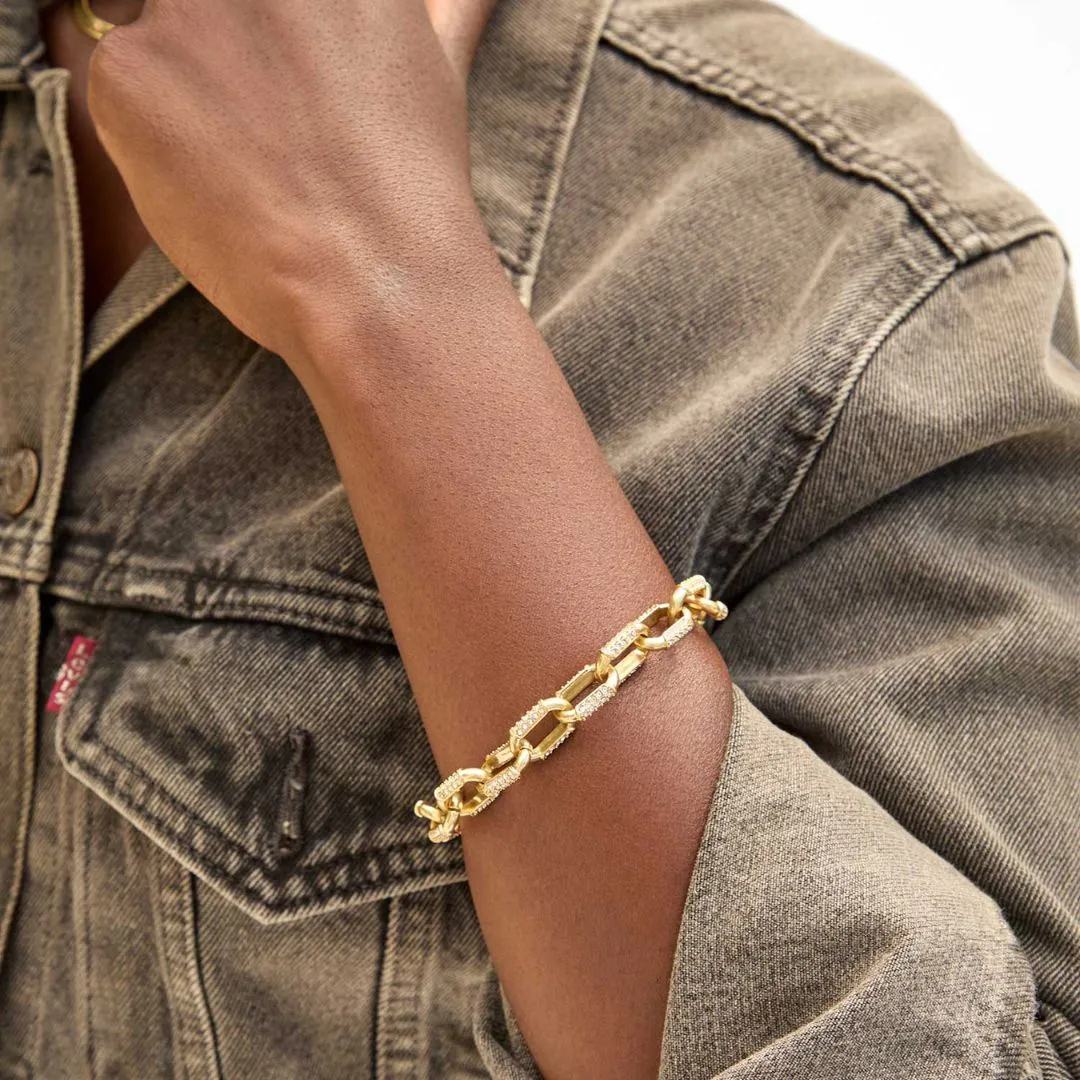 Le Link Bracelet (Vintage Gold   Clear)