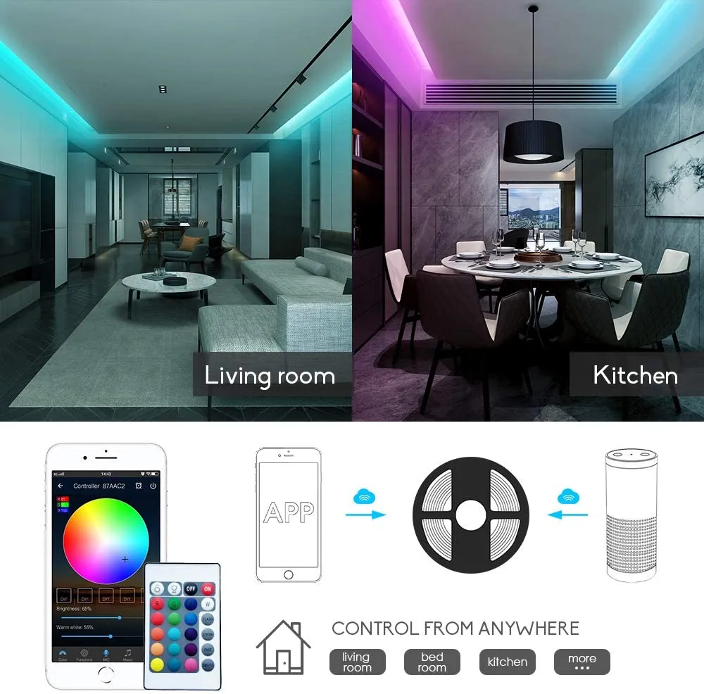 LED RGBW Wifi Controller with Remote