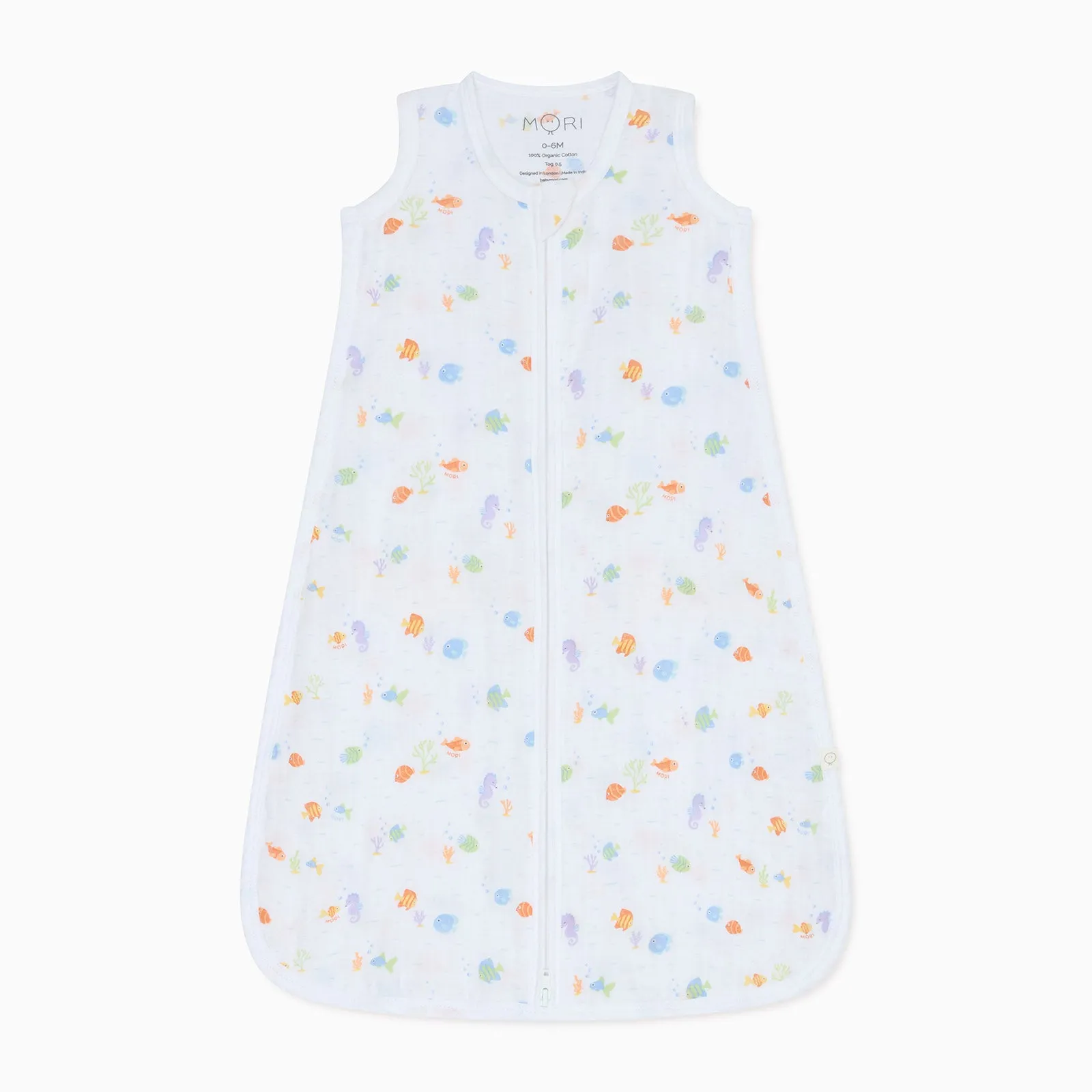 Little Fish Muslin Front Opening Sleeping Bag