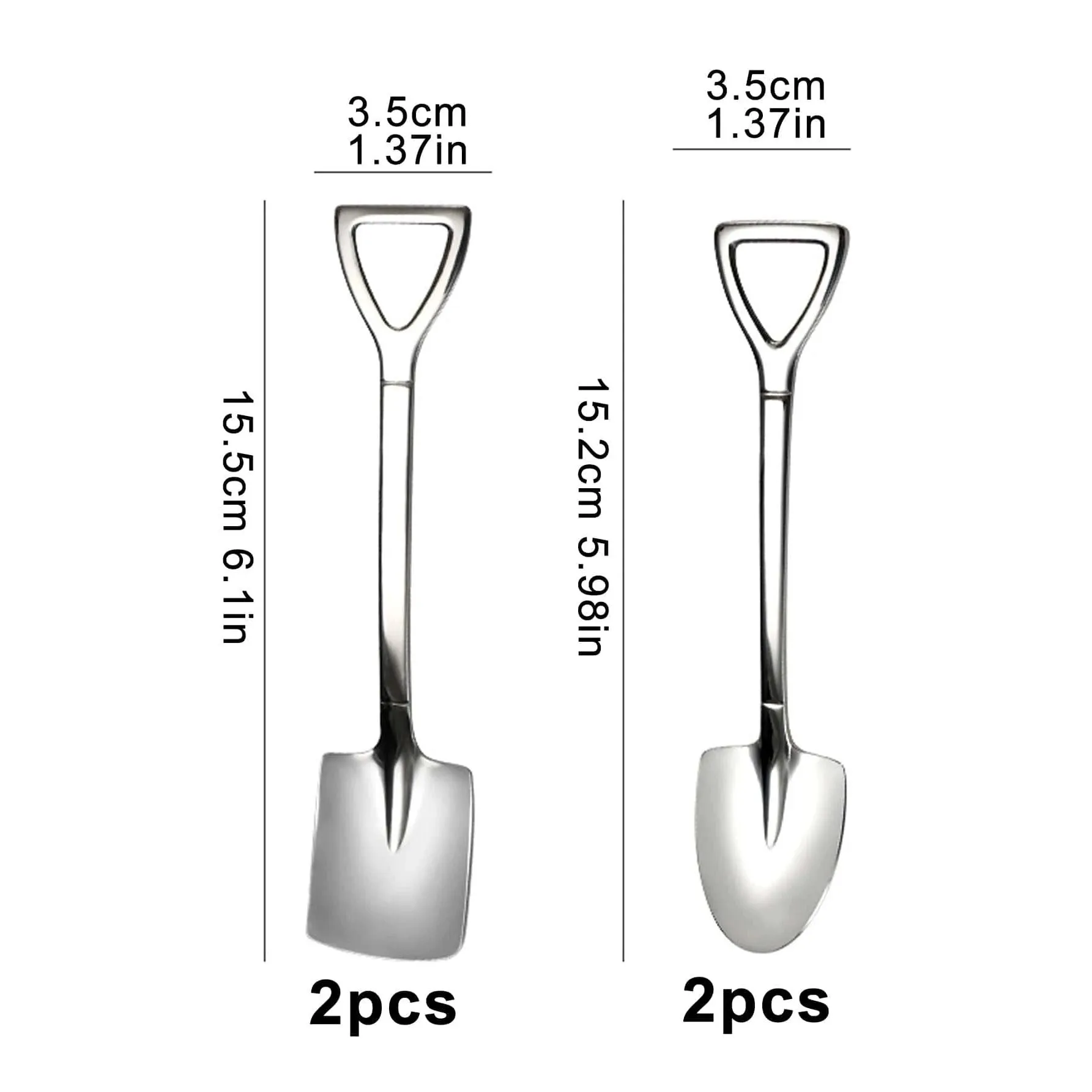 Luxury Stainless Steel Shovel Spoons Set