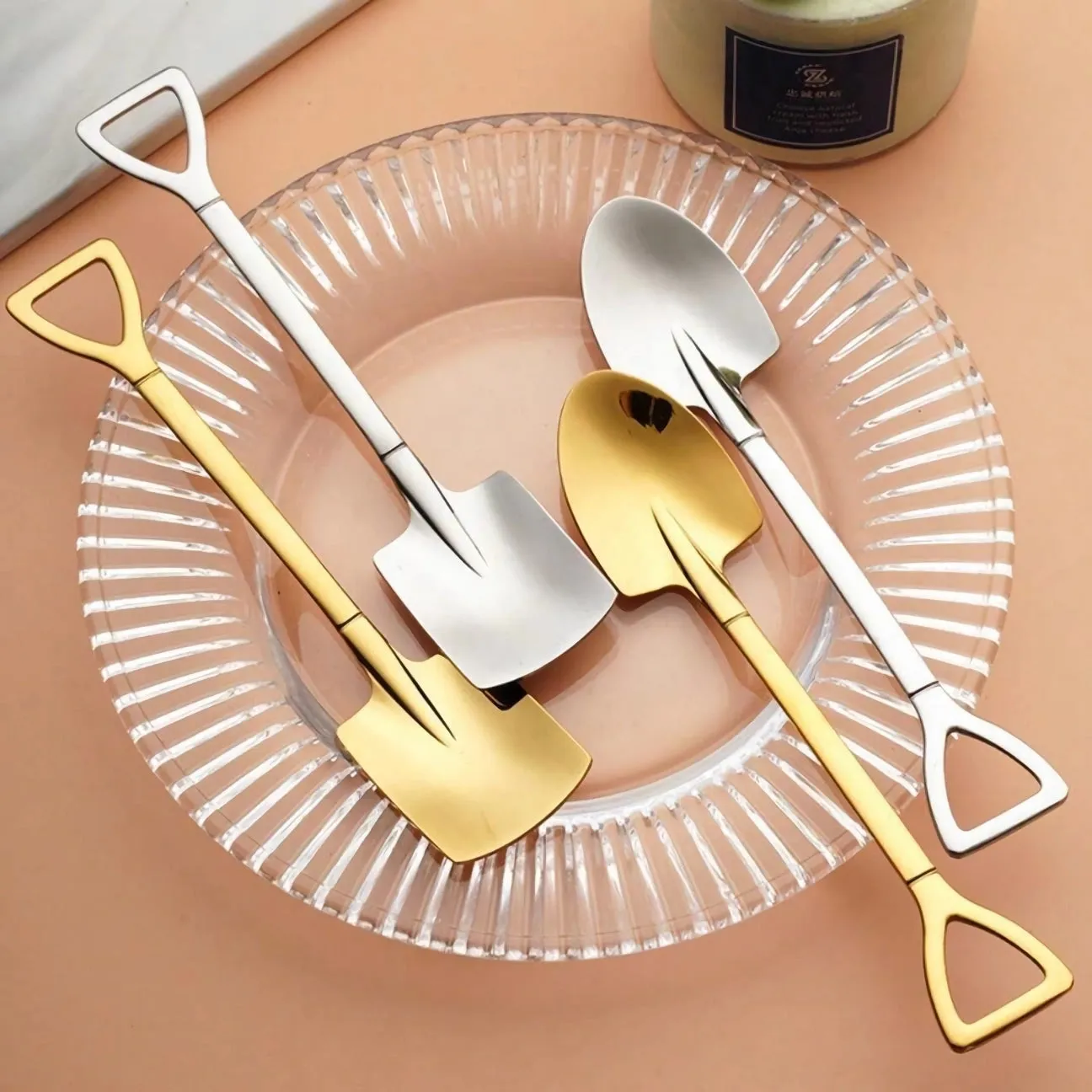 Luxury Stainless Steel Shovel Spoons Set