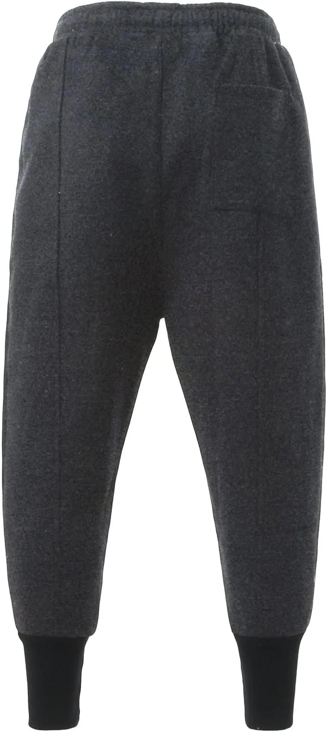 Mens Workout Cargo Sweatpants Wearing Pants with Pockets Sweatpants for Men Pants Casual Rope Loosening Heavyweight
