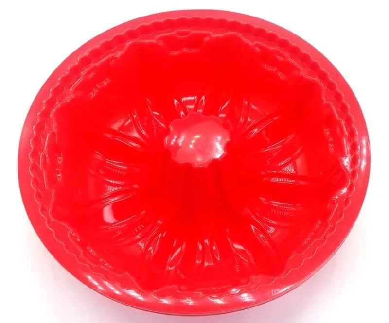 Non-Stick Red Silicone Baking Mold