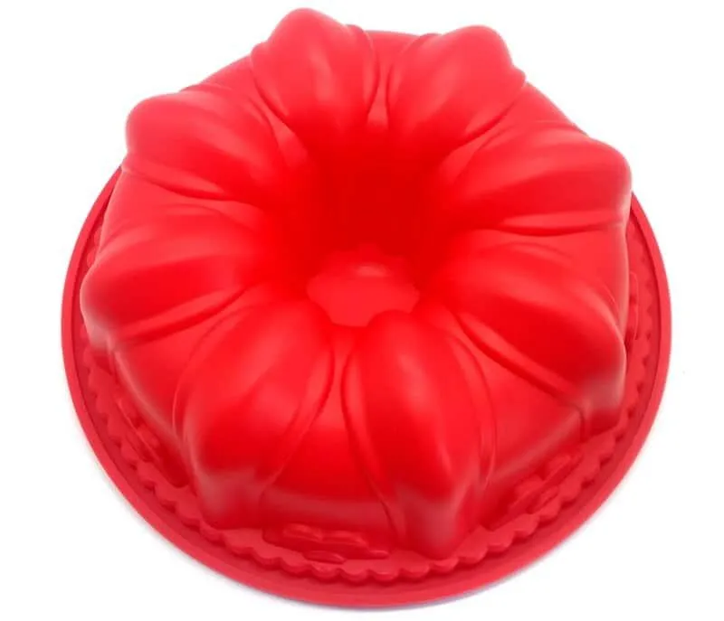 Non-Stick Red Silicone Baking Mold