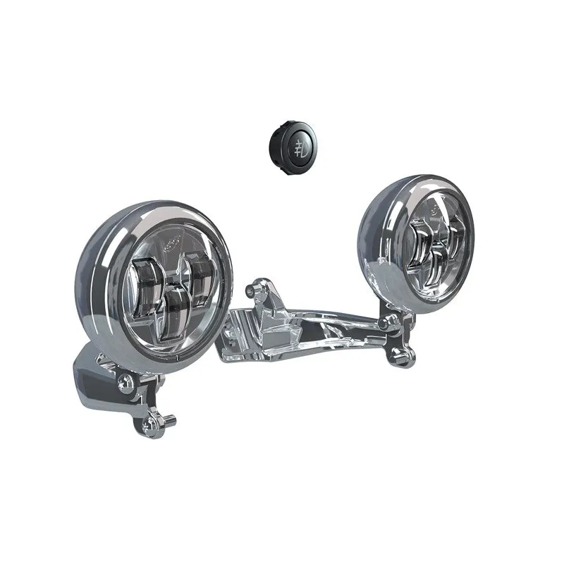 Pathfinder S LED Driving Lights Mount -Chrome