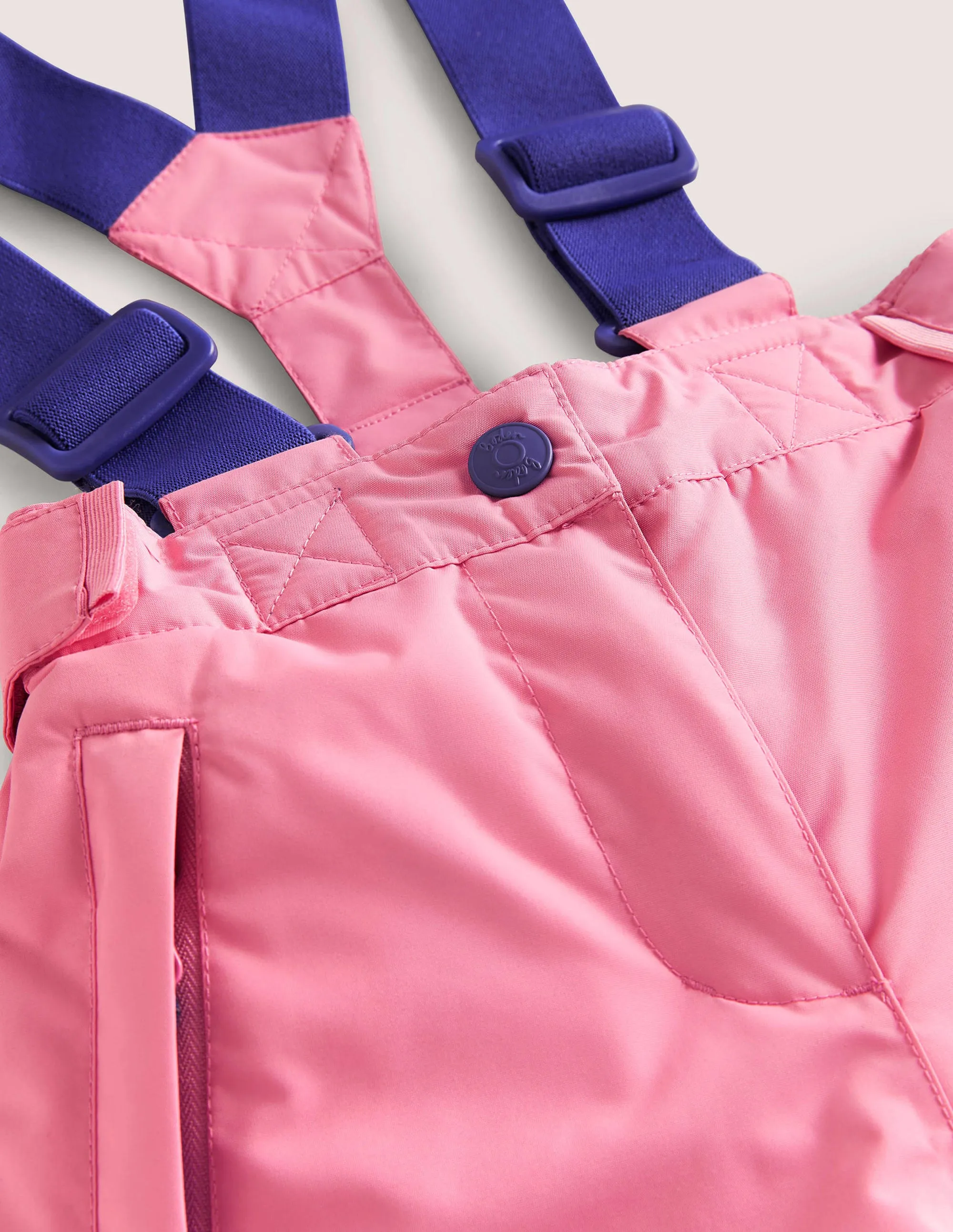 Pink Waterproof Dungaree Trousers-Pink Lemonade