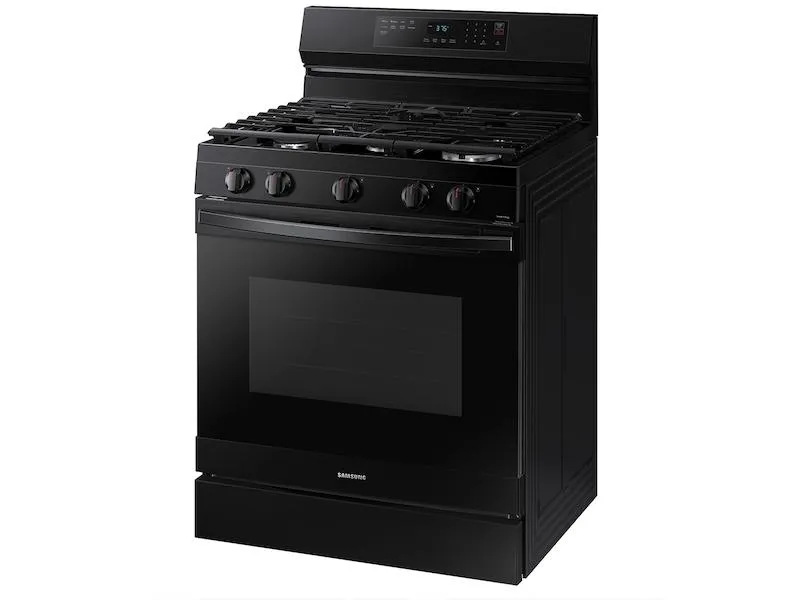 Samsung NX60A6511SB 6.0 cu. ft. Smart Freestanding Gas Range with Integrated Griddle in Black