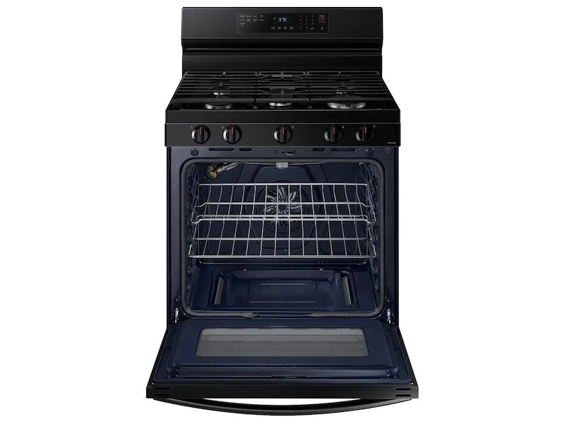 Samsung NX60A6511SB 6.0 cu. ft. Smart Freestanding Gas Range with Integrated Griddle in Black