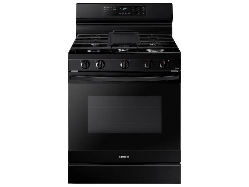 Samsung NX60A6511SB 6.0 cu. ft. Smart Freestanding Gas Range with Integrated Griddle in Black