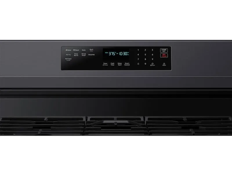Samsung NX60A6711SG 6.0 cu. ft. Smart Freestanding Gas Range with No-Preheat Air Fry and Convection  in Black Stainless Steel