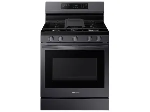 Samsung NX60A6711SG 6.0 cu. ft. Smart Freestanding Gas Range with No-Preheat Air Fry and Convection  in Black Stainless Steel