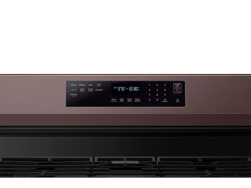 Samsung NX60A6711ST 6.0 cu. ft. Smart Freestanding Gas Range with No-Preheat Air Fry, Convection  & Stainless Cooktop in Tuscan Stainless Steel