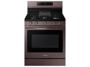 Samsung NX60A6711ST 6.0 cu. ft. Smart Freestanding Gas Range with No-Preheat Air Fry, Convection  & Stainless Cooktop in Tuscan Stainless Steel