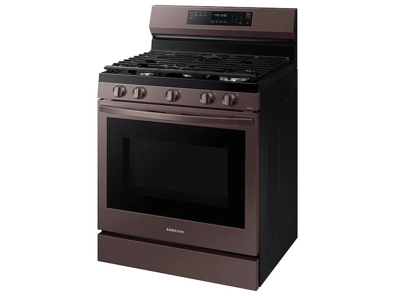 Samsung NX60A6711ST 6.0 cu. ft. Smart Freestanding Gas Range with No-Preheat Air Fry, Convection  & Stainless Cooktop in Tuscan Stainless Steel