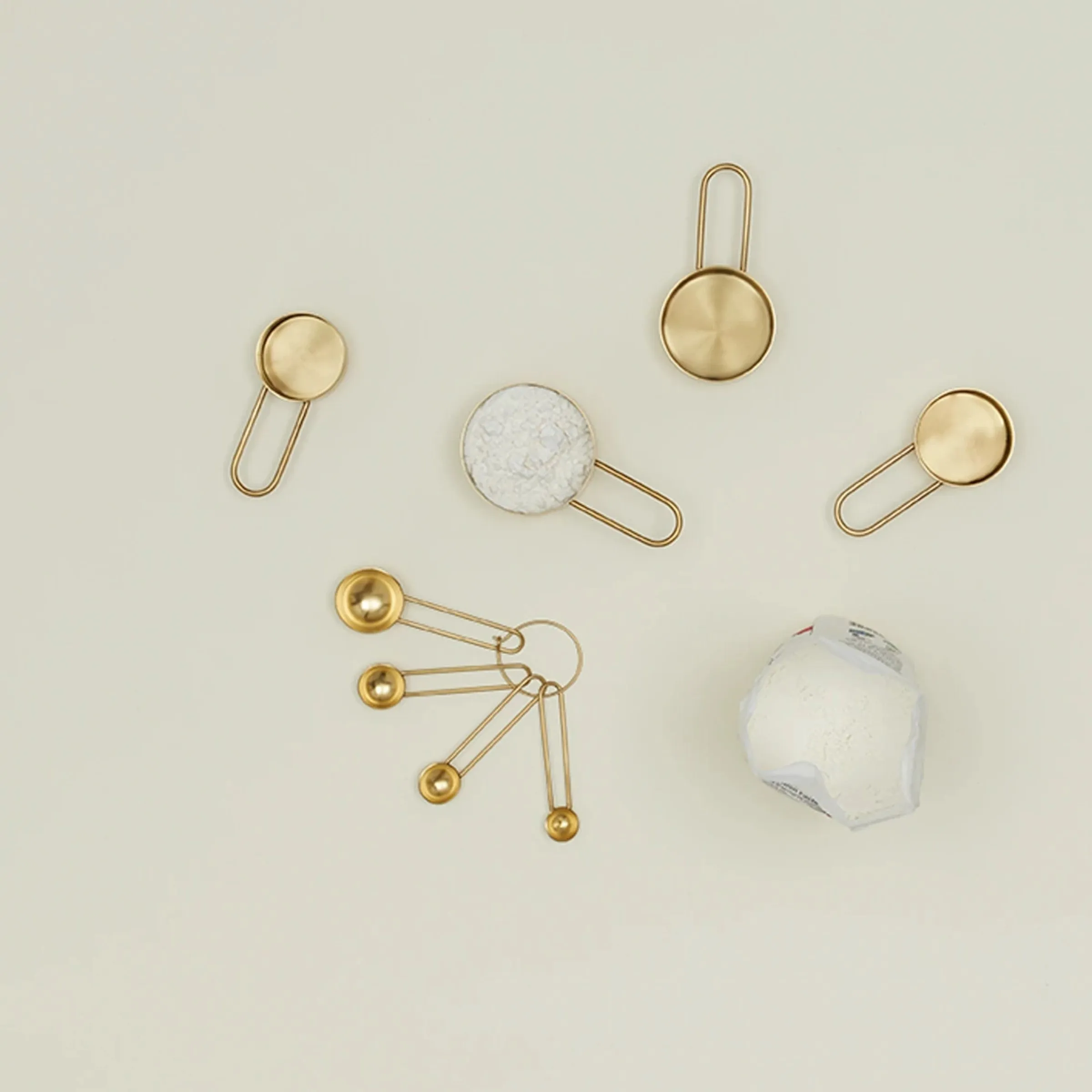 Simple Brass Measuring Spoons | Set of 4