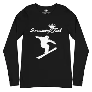Snow Ski Screaming Fast Long Sleeve T-shirt