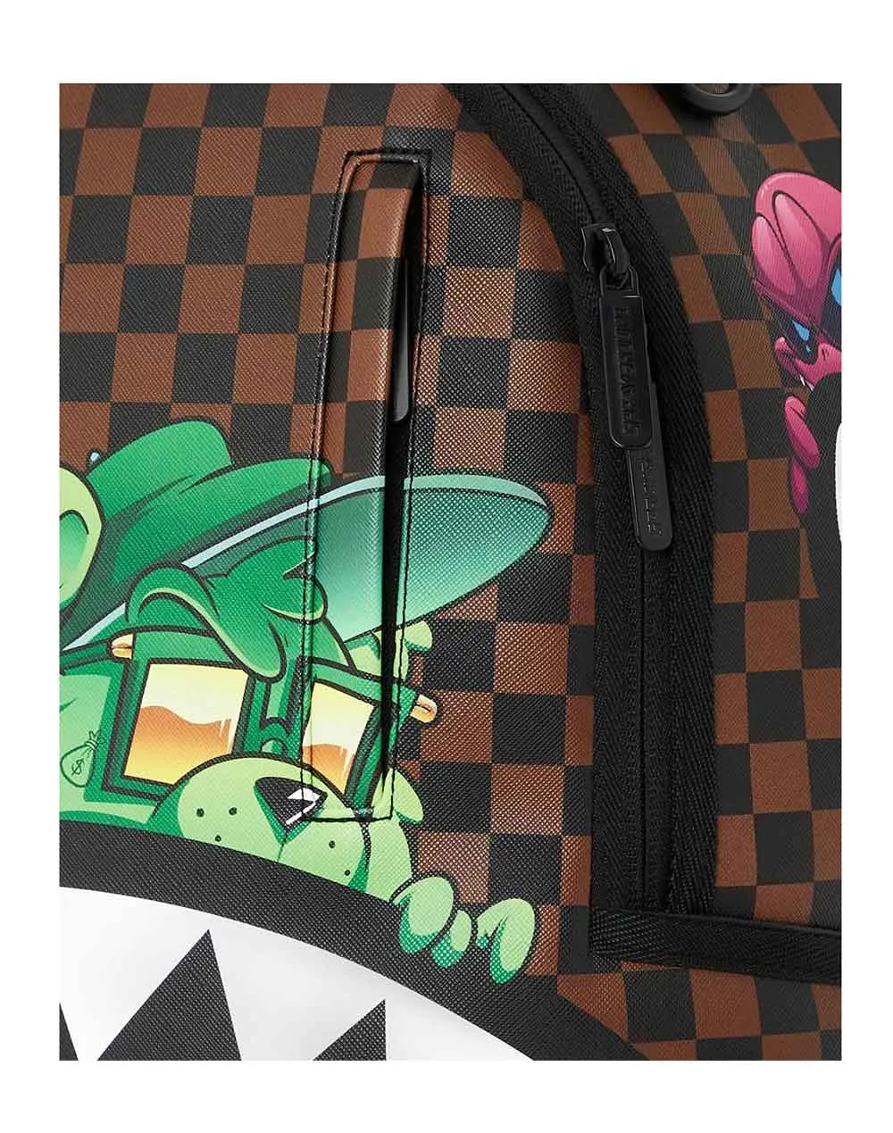 Sprayground Sharks In Paris Characters Sneakin & Peekin DLXSV Backpack B5395