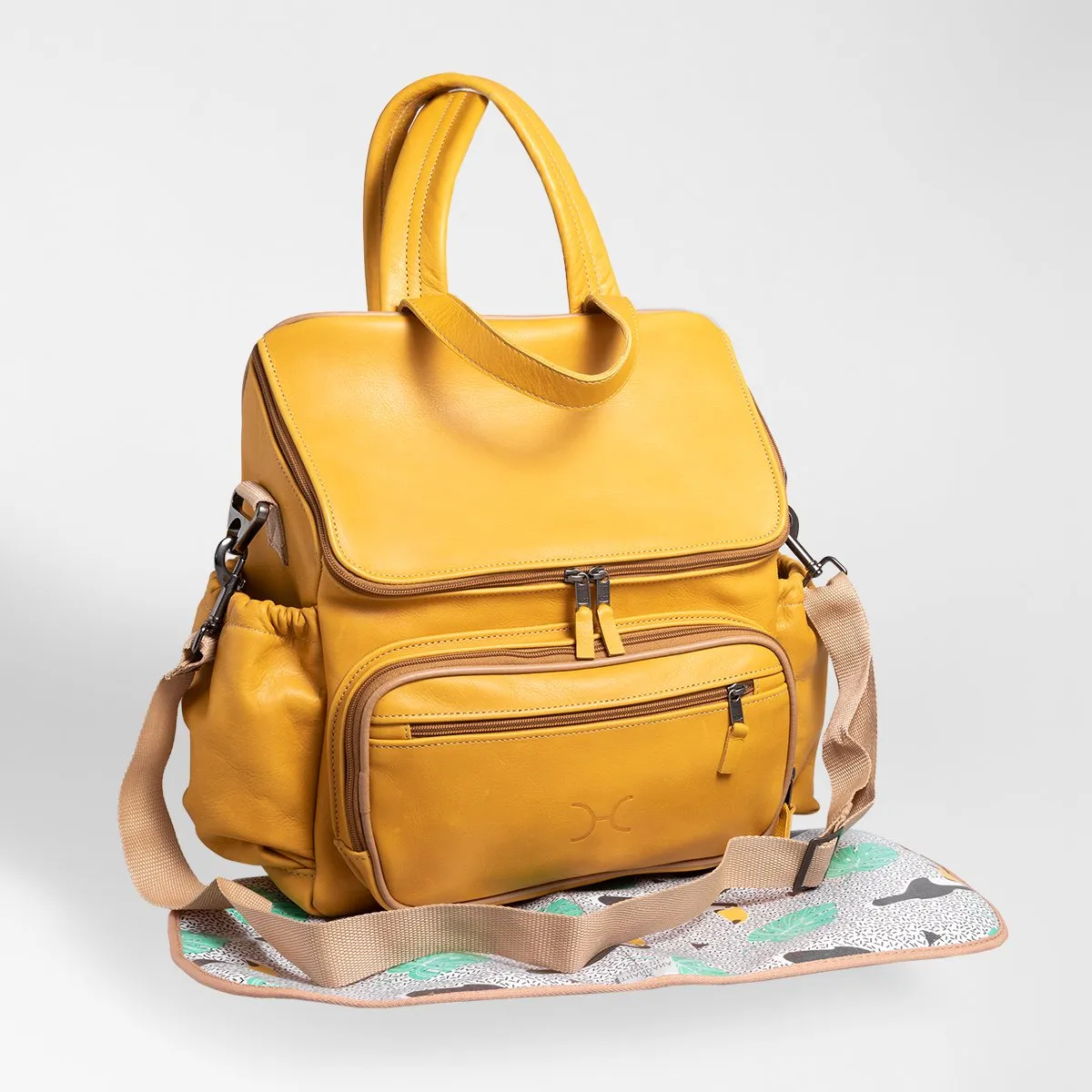 Thandana Leather Nappy Backpack