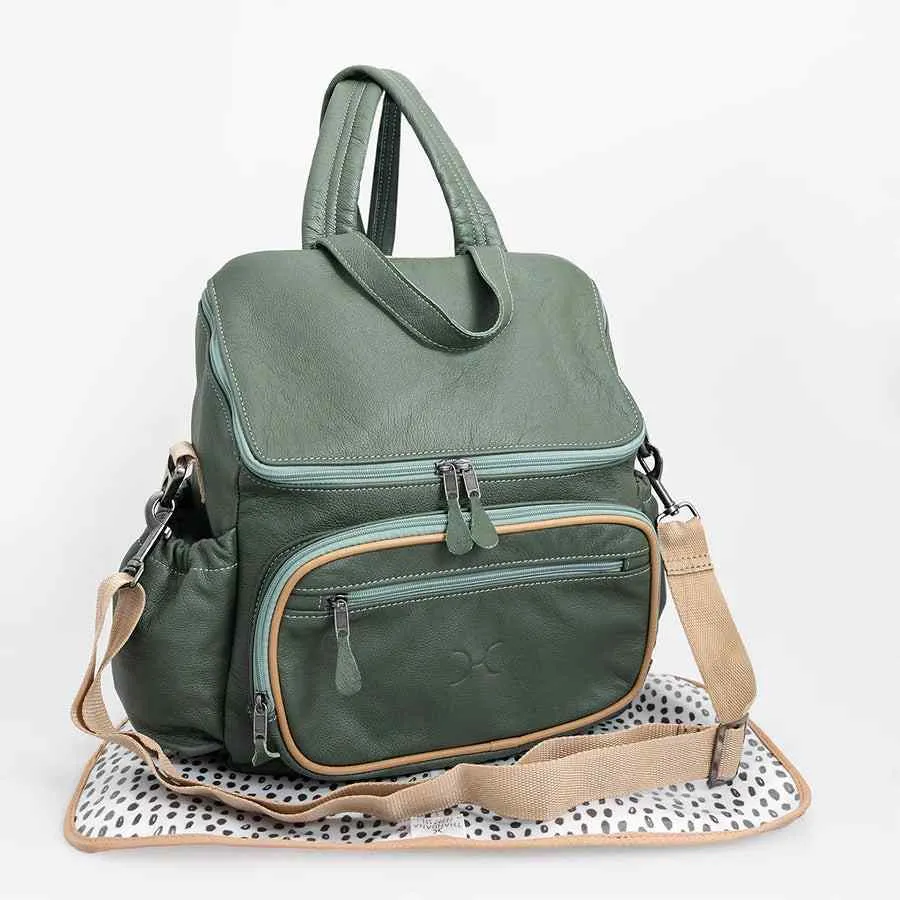 Thandana Leather Nappy Backpack