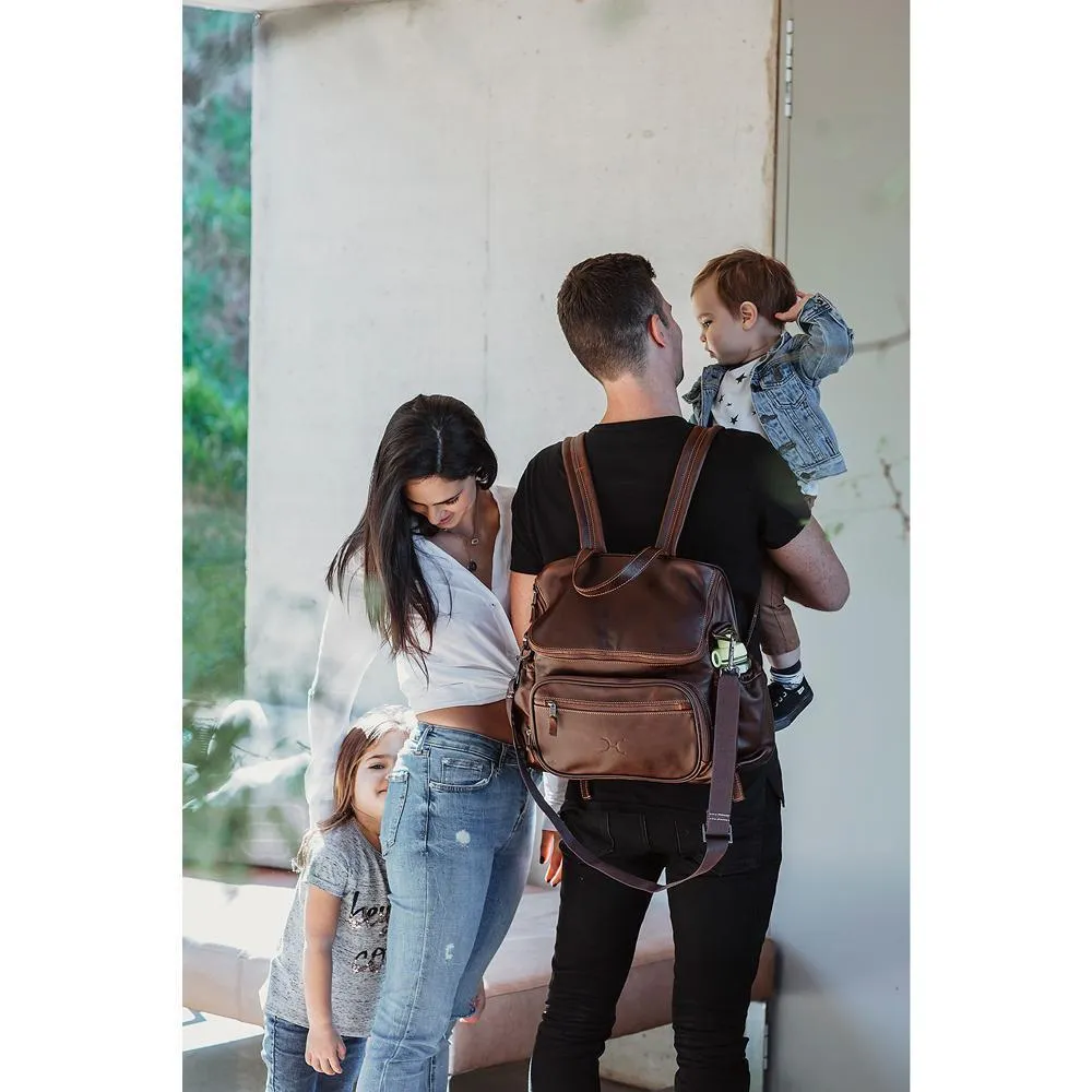 Thandana Leather Nappy Backpack