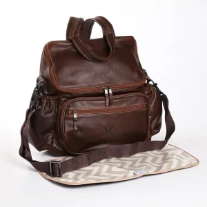 Thandana Leather Nappy Backpack