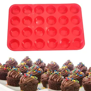 Useful Heat-Resistant Non-Stick Eco-Friendly Silicone Cupcake Molds