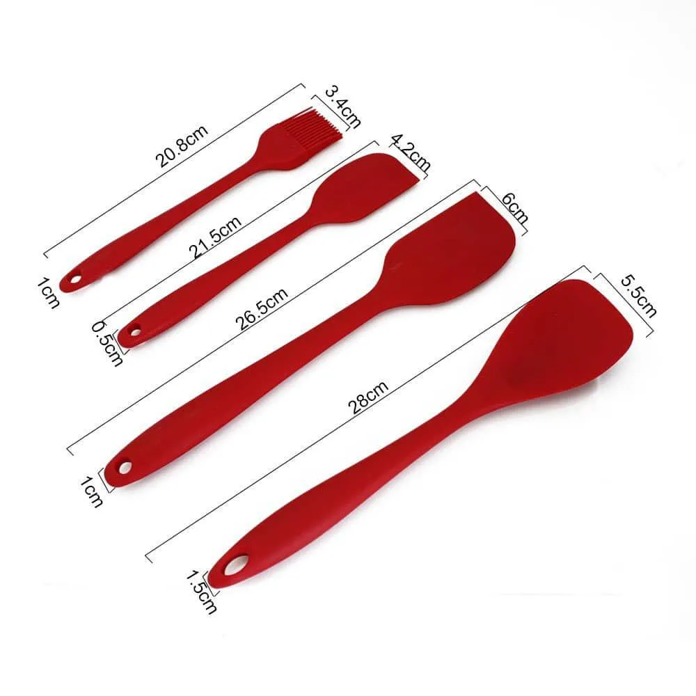 Useful Non-Stick Eco-Friendly Silicone Kitchen Utensils Set