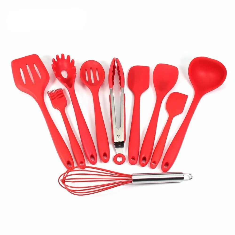Useful Non-Stick Eco-Friendly Silicone Kitchen Utensils Set