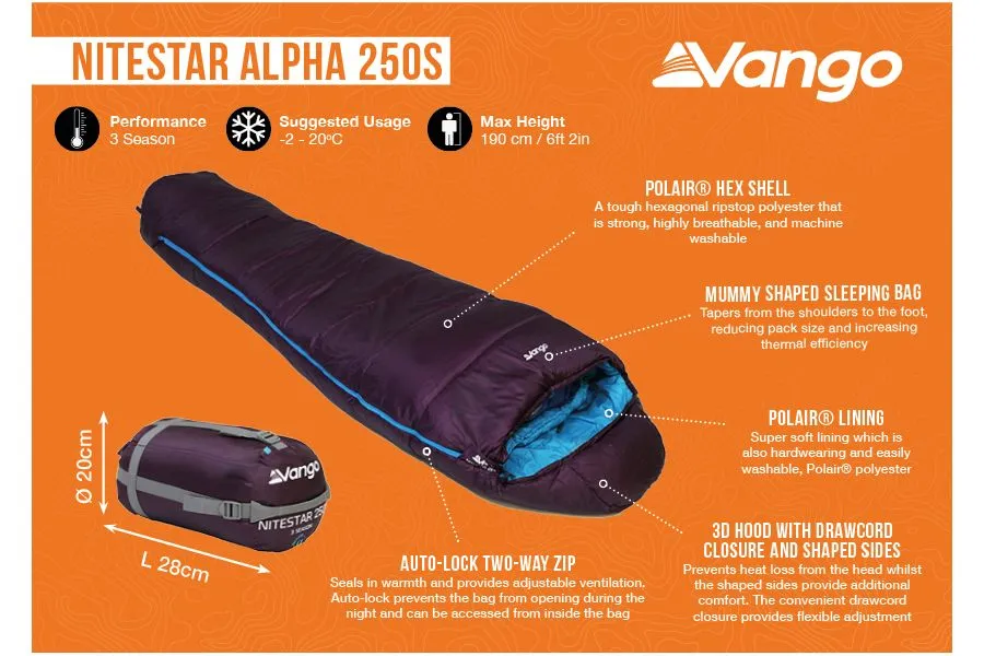 Vango Nitestar Alpha 250S Phoenix 2023