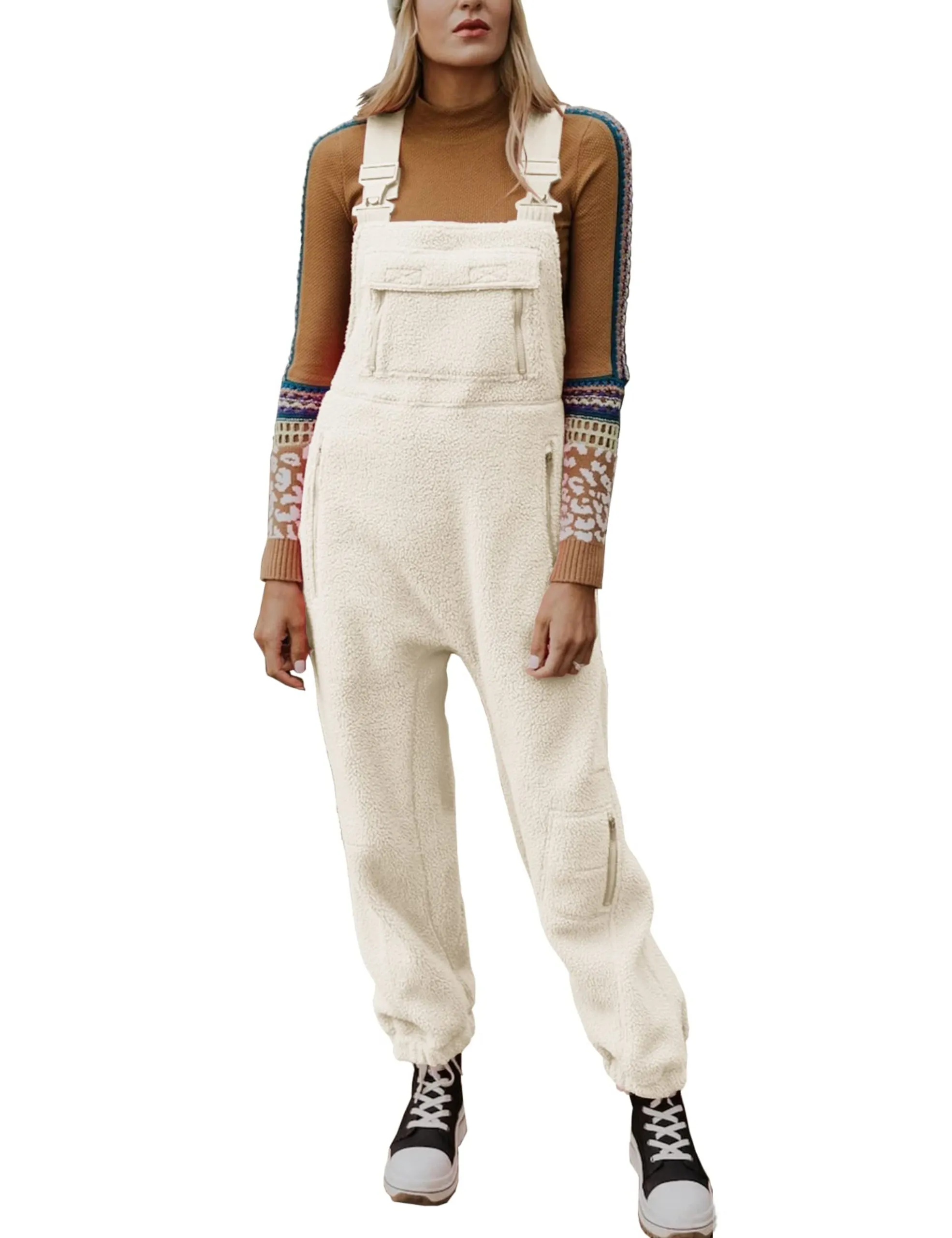 Winter SpecialsWomen's Warm Overalls Loose Casual Jumpsuits