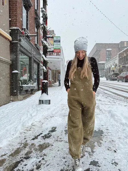 Winter SpecialsWomen's Warm Overalls Loose Casual Jumpsuits
