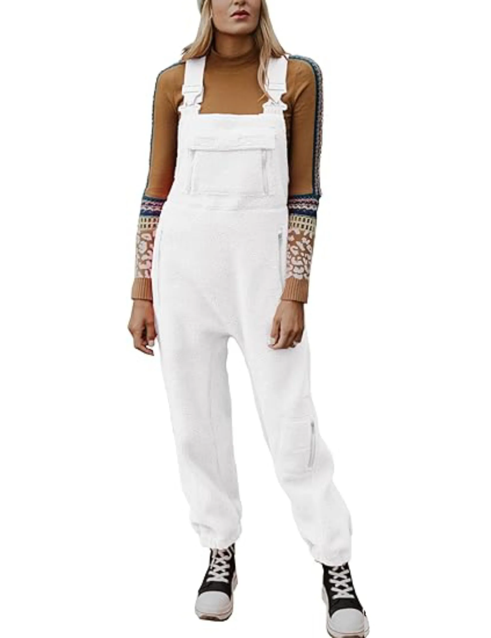 Winter SpecialsWomen's Warm Overalls Loose Casual Jumpsuits