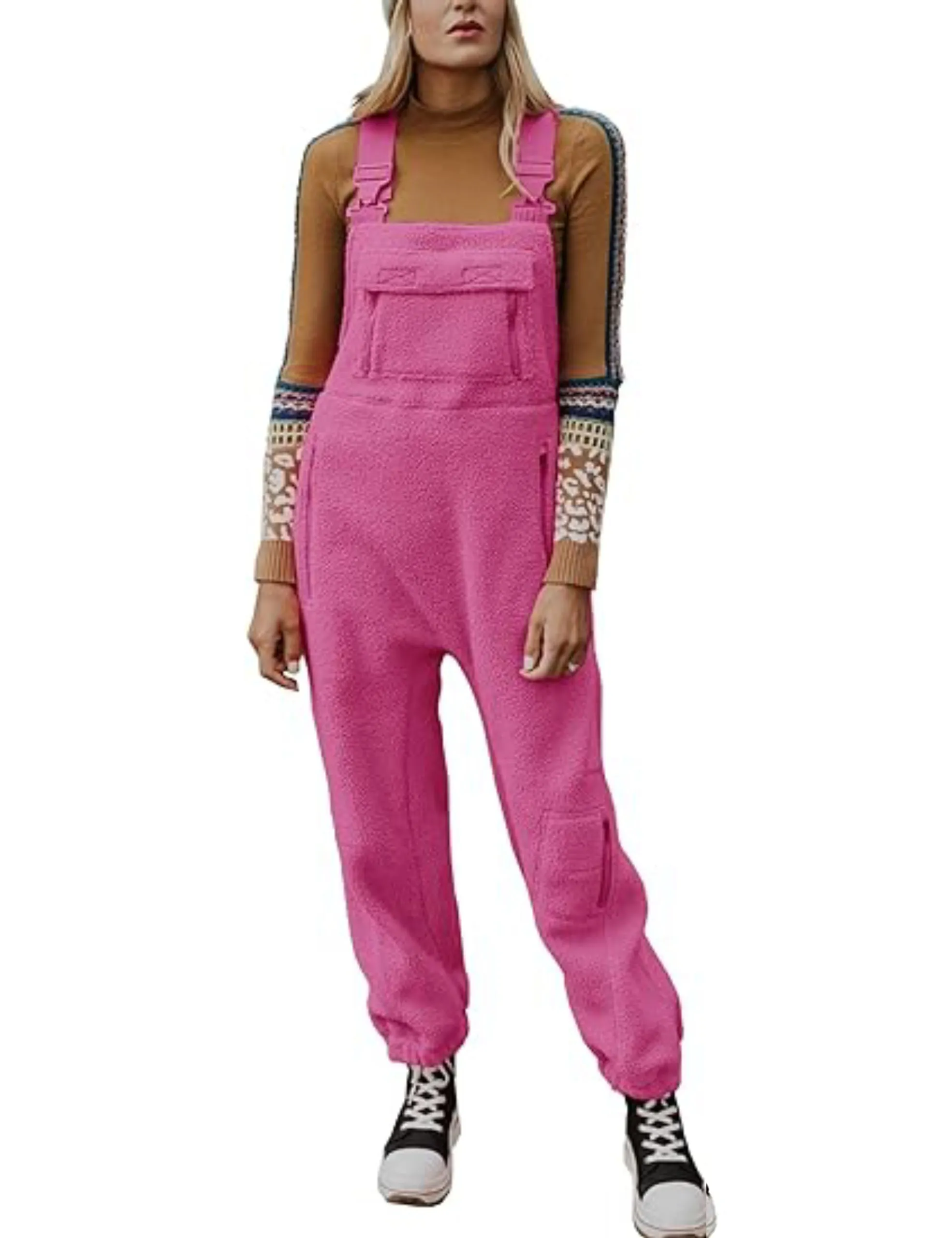 Winter SpecialsWomen's Warm Overalls Loose Casual Jumpsuits