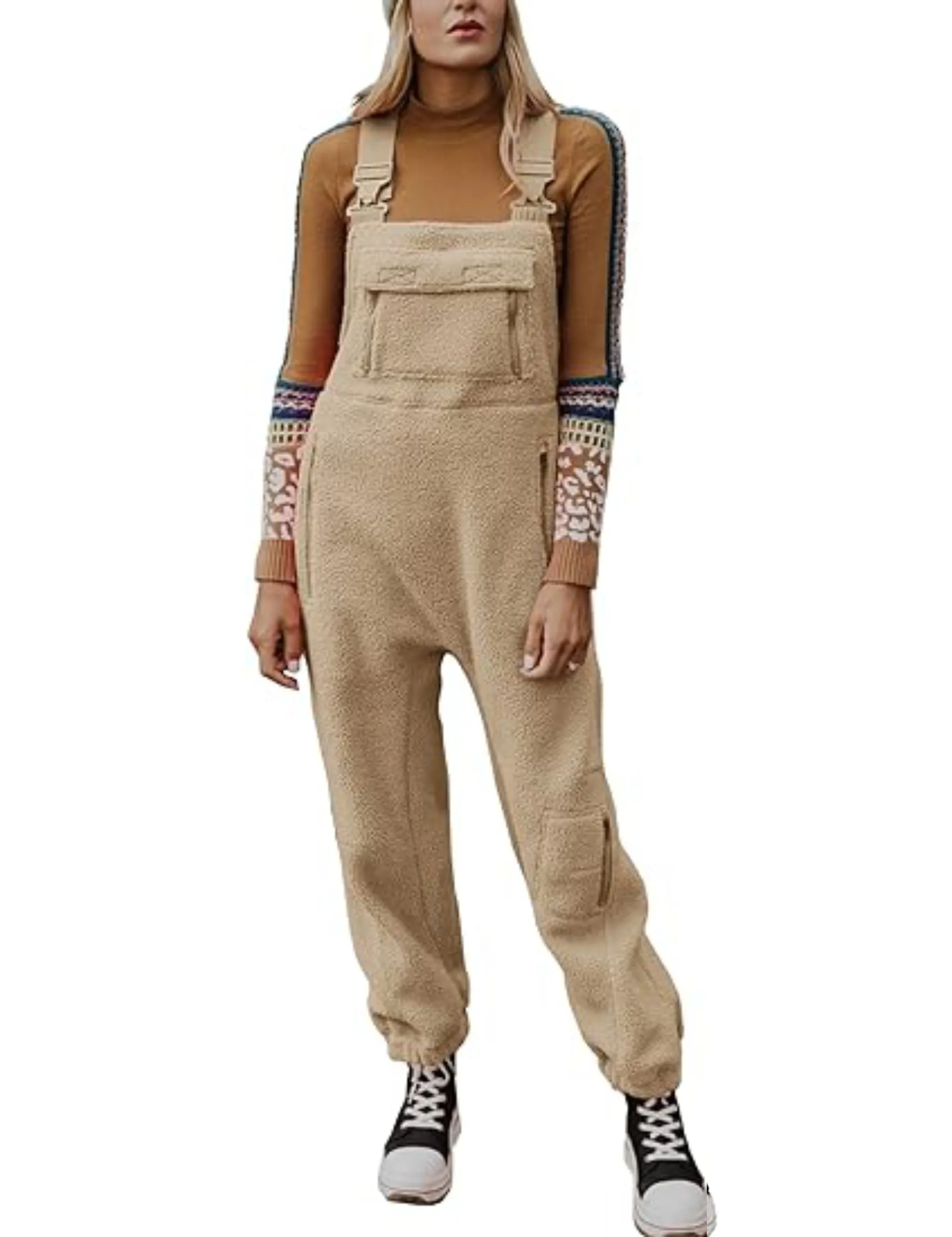 Winter SpecialsWomen's Warm Overalls Loose Casual Jumpsuits