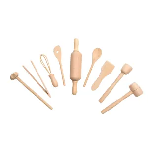 Wooden Kitchen Tools Set for Kids