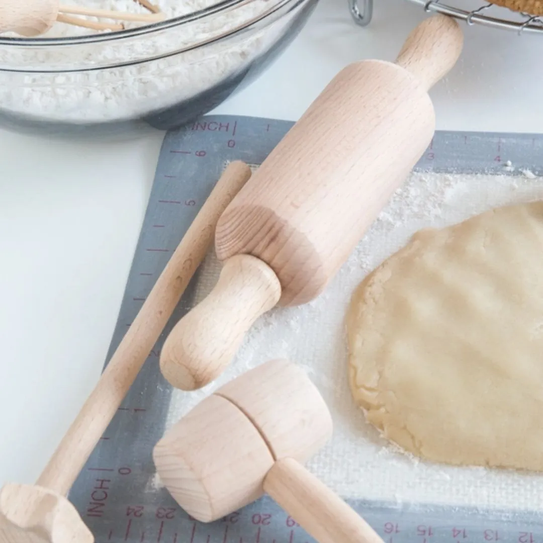 Wooden Kitchen Tools Set for Kids